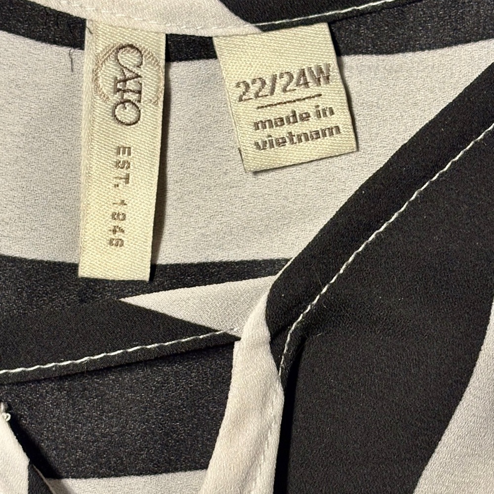 Cato Monochrome Patterned Blouse
